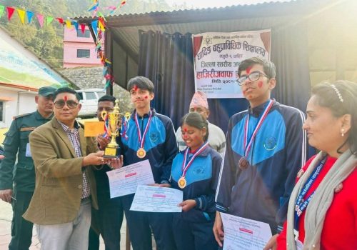 धादिङ बहुप्राविधिक शिक्षालय गजुरीद्वारा आयोजित जिल्ला स्तरीय मा.वि.हाजिरी जवाफ प्रतियोगिता सम्पन्न