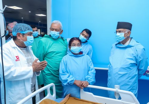 प्रधानमन्त्रीद्वारा उपप्रधानमन्त्री र नगरप्रमुखको स्वास्थ्य अवस्थाबारे जानकारी