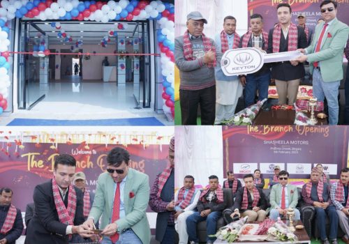 वीरगंजमा शशीला मोटर्सको विद्युतीय सवारी साधन विक्री केन्द्र उद्घाटन
