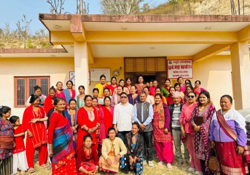 धादिङको गजुरी गाउँपालिका वडा नम्बर ७ मा गृहिणी महिला सशक्तीकरण कार्यक्रम सम्पन्न