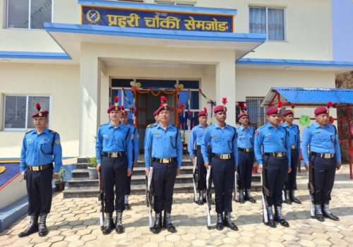 धादिङको नेत्रावती डबजोङ स्थित सेमजोङमा प्रहरी चौकी नवनिर्मित भवन उद्घाटन