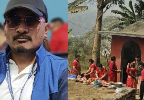 गजुरीको भीमसेनथानमा नेवार समुदायको गुठी पूजा सम्पन्न