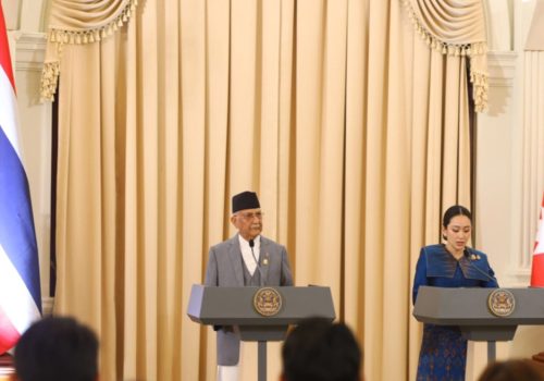 नेपालमा हवाइ र पर्यटनका क्षेत्रमा लगानी बढाउन सकारात्मक छौँ:थाइ प्रधानमन्त्री