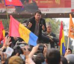 राप्रपाले काठमाडौंको बिजुली बजारमा प्रदर्शन गर्ने