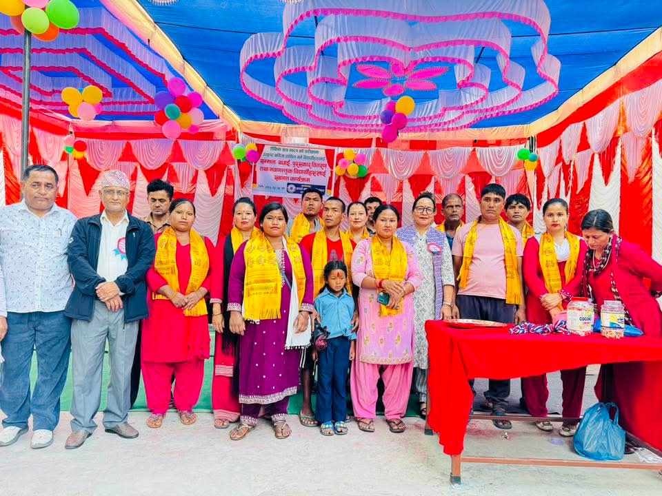 आदर्श माध्यमिक विद्यालय, गजुरीमा सम्मान तथा स्वागत कार्यक्रम सम्पन्न