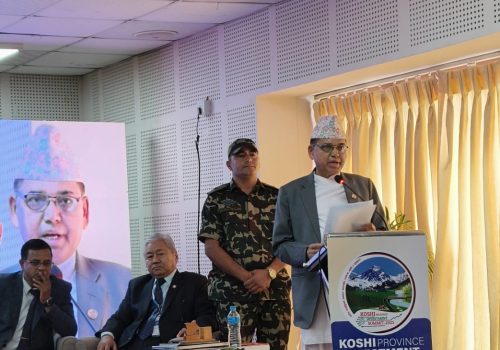 कोशी लगानी सम्मेलन नेपालको विकासका लागि कोशेढुंगा : मन्त्री दाहाल