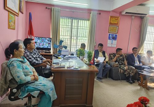 गजुरीमा वर्षायामका सम्भावित विपद्‌ व्यवस्थापन सम्बन्धी पूर्वतयारी बैठक सम्पन्न