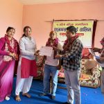 गजुरी-६ मा महिला उद्यमशीलता एडभान्स सिलाइ तालिम समापन