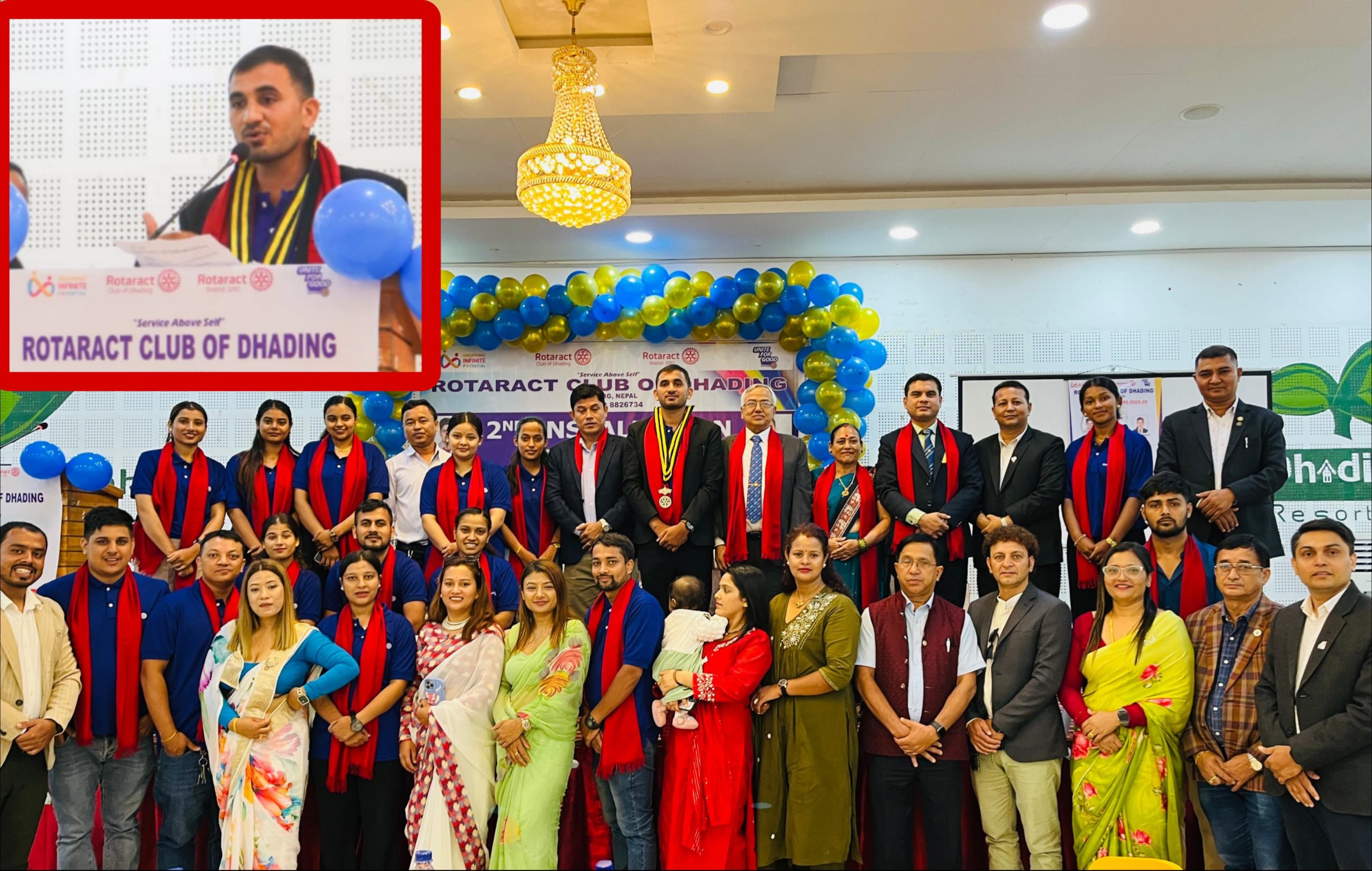 श्रीकृष्ण रिजाललाई अध्यक्षमा चयन गर्दै Rotaract Club of Dhading को दोस्रो पदस्थापना समारोह सम्पन्न
