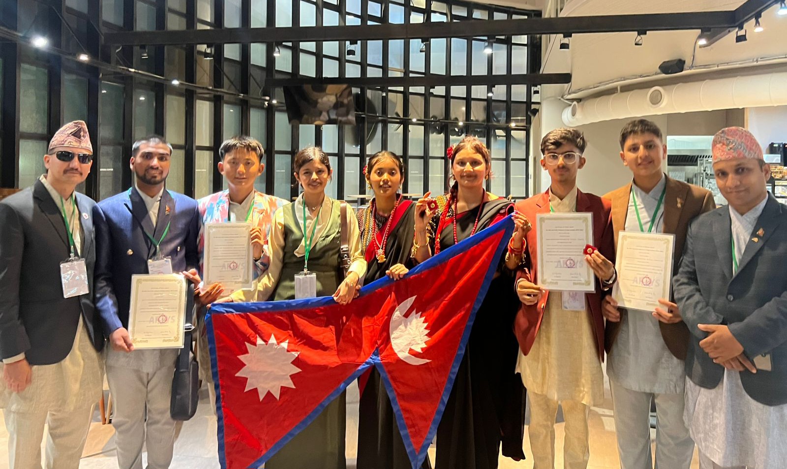 एसिया प्यासिफिक युवा वैज्ञानिक सम्मेलन २०२५ मा नेपाललाई ६ पुरस्कार