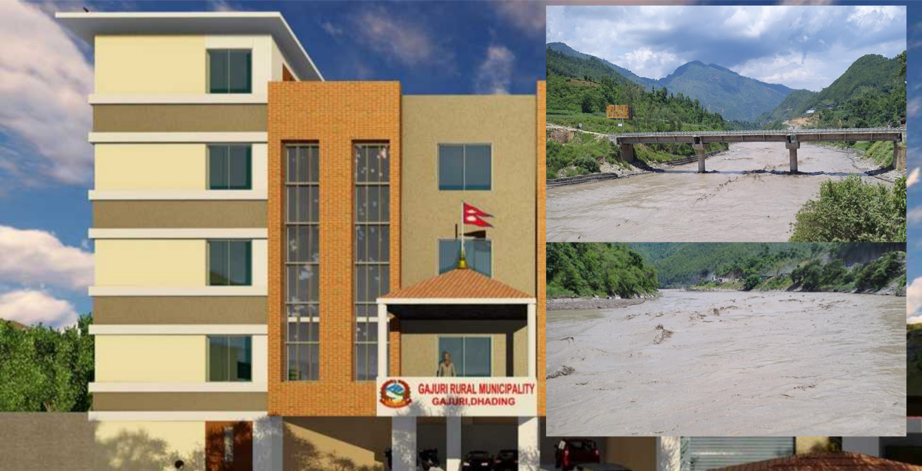 त्रिशूली नदीमा पानीको बहाव बढे सगैँ नदिको तटीय क्षेत्र आसपास नजान गजुरी गाउँपालिकाको अनुरोध