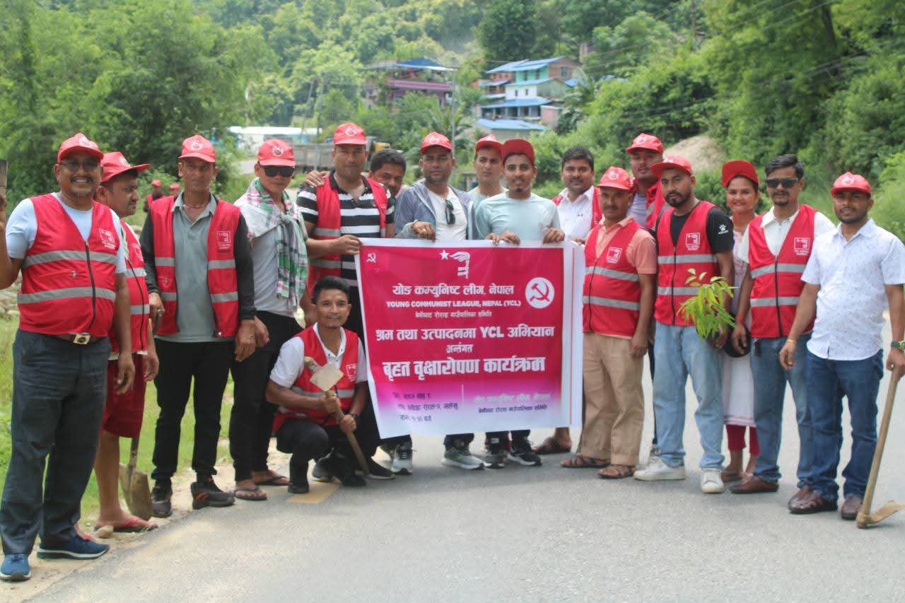 वाईसिएल बेनिघाट रोराङको हरित अभियान : मलेखु–ताल्ति सडक खण्डमा वृक्षारोपण सप्पन्न