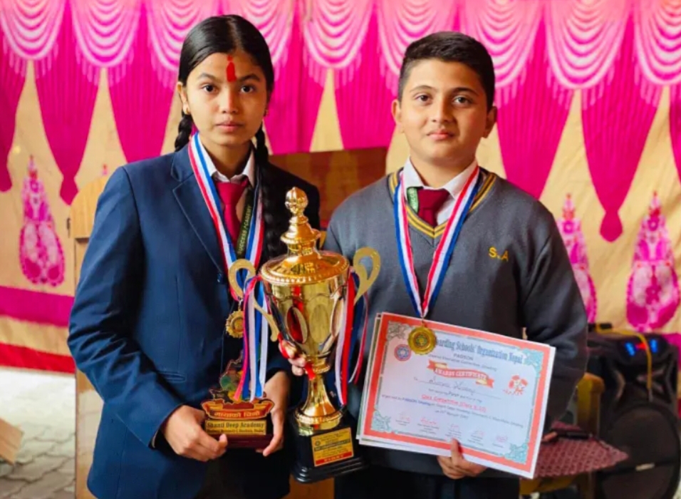 सक्सेस एकेडेमीका स्वस्तिका र आर्नब जिल्ला च्याम्पियन बन्न सफल