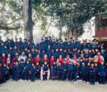 गजुरीको आदर्श मा.वि.मा सरस्वती पूजा ,न्यानो कपडा र छात्रवृत्ति वितरण कार्यक्रम सम्पन्न